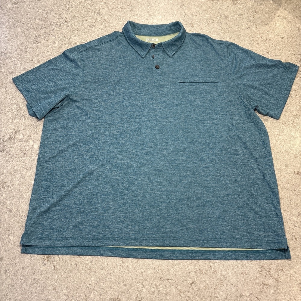 Duluth Trading Company Armachillo Cooling Short Sleeve Polo Shirt Men's Size 2XL